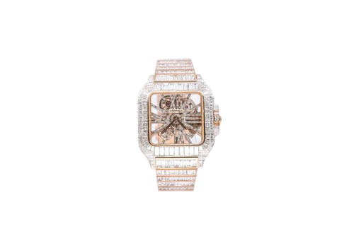 Cartier Iced Out Rose Gold